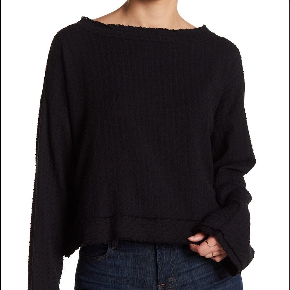 Free People Open Back Linen Top - Picture 2 of 6
